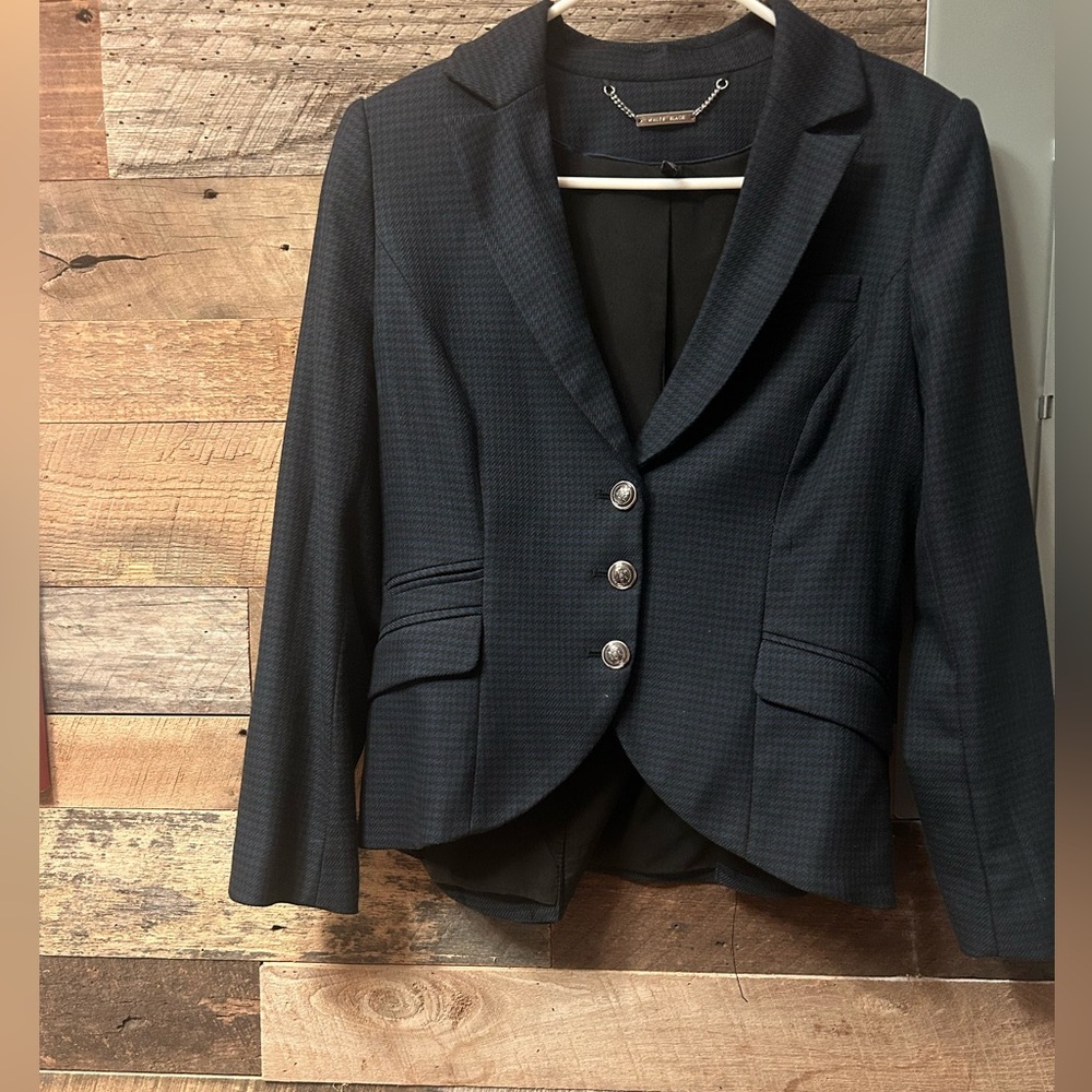 White House black market blazer navy